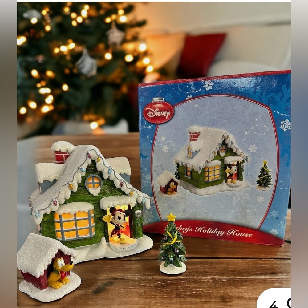 Vintage Mickey’s Holiday House 3 pc. Set - EUC
